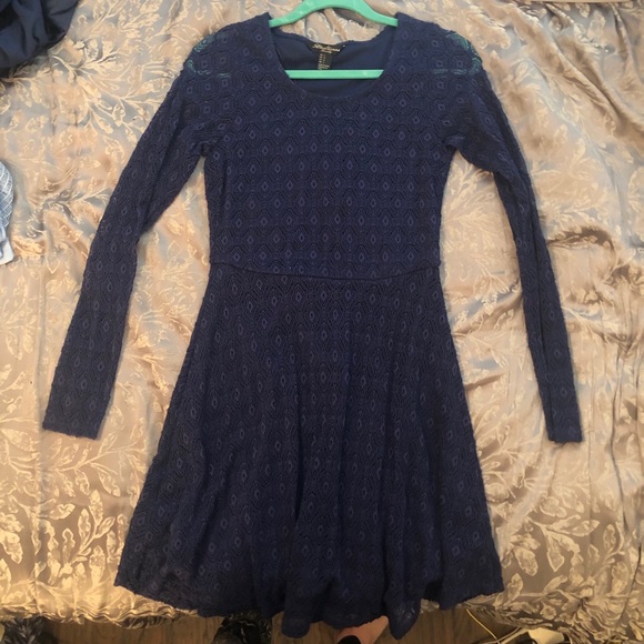 Blue Lace Dress - Picture 1 of 4